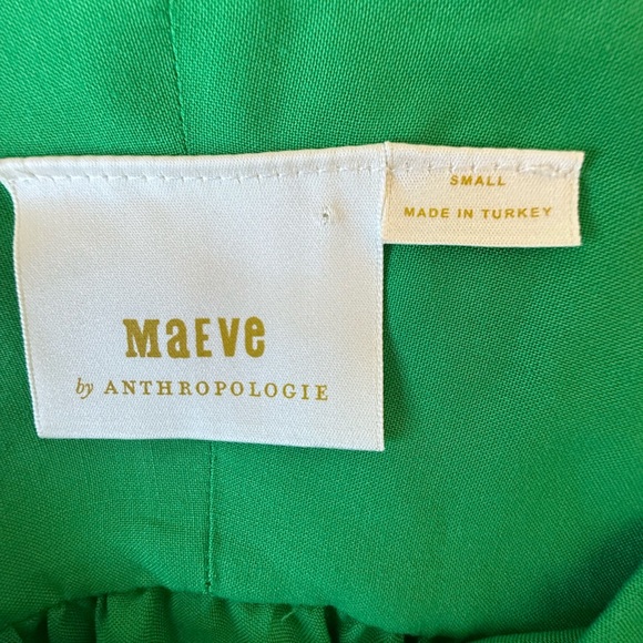 Maeve by Anthropologie The Paz blouse green long sleeve Shirt Size S - Picture 5 of 8